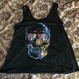 Skelton multicolored tank top